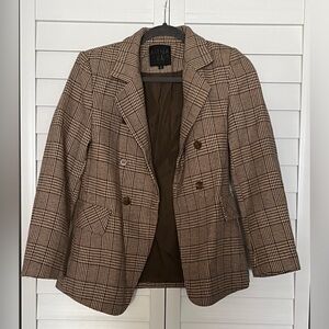 Women’s Mina Self Plaid Jacket Size S